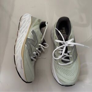 New Balance Women's Fresh Foam Sneakers - Light Green and White